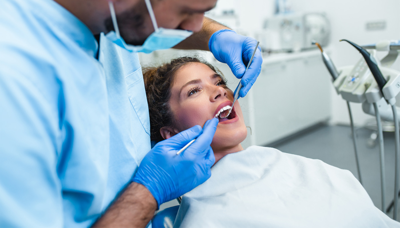 A dental profession with a patient