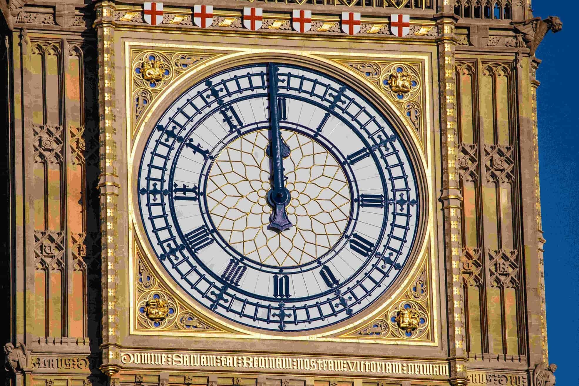 A close up image of Big Ben