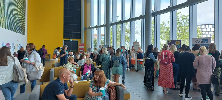 Crowd in the INB atrium
