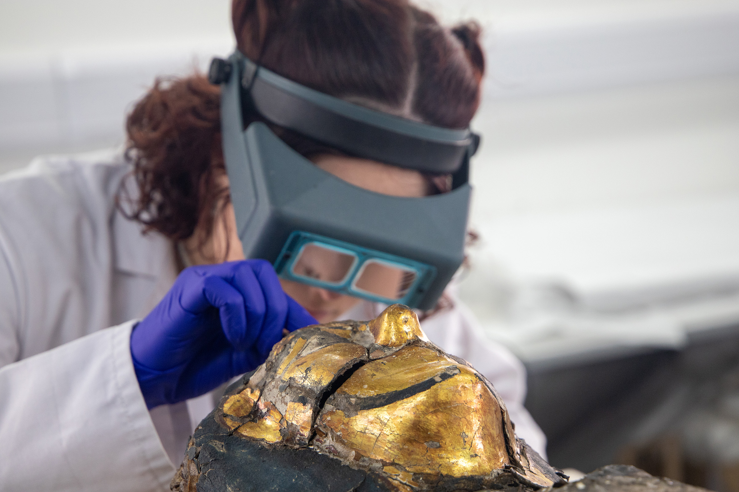 Ancient Egyptian Conservation Work by Lincoln Students