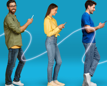 Students standing in a line