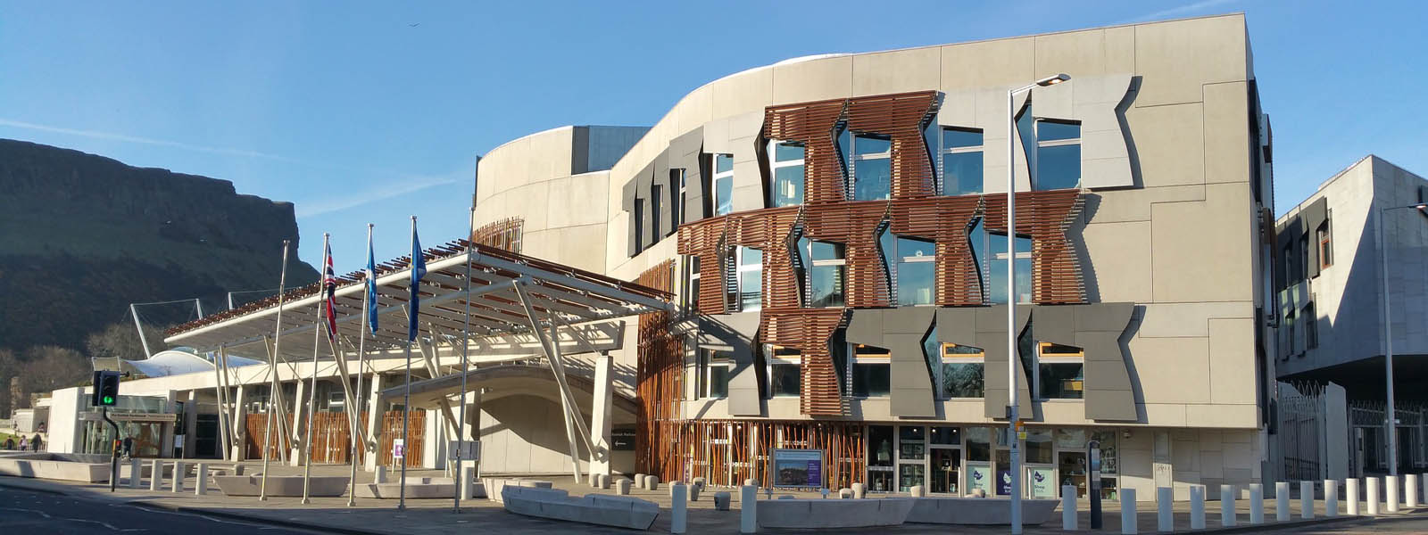 Scottish Parliament building in Edinburgh